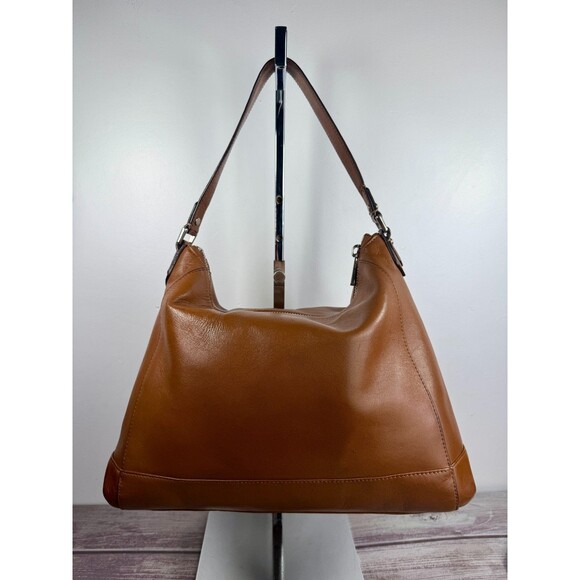 SOLD* COACH F29881 Charlie Brown Leather Hobo Shoulder Handbag Front Flap - Picture 2 of 16
